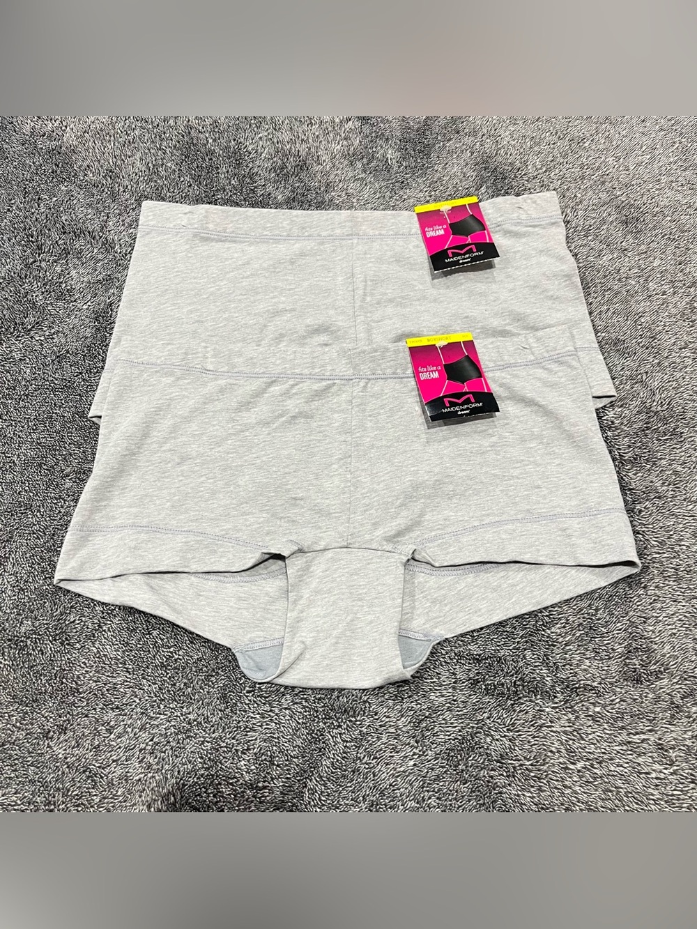 NWT❗️2 Pack women’s Maidenform fits like a dream boyshorts in gray size M